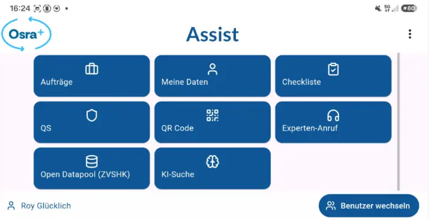 Osra+ Assist Dashboard