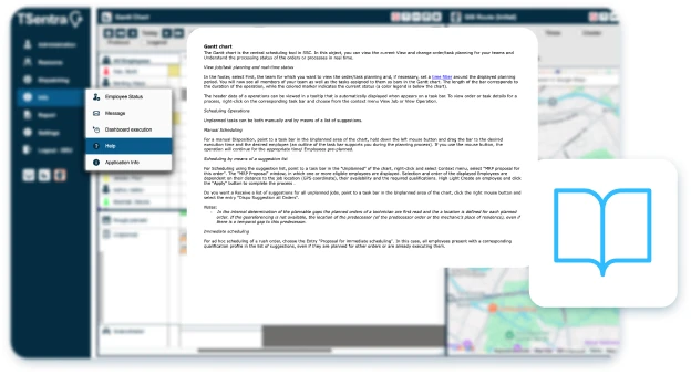 The TSentra online help and knowledge base article view
